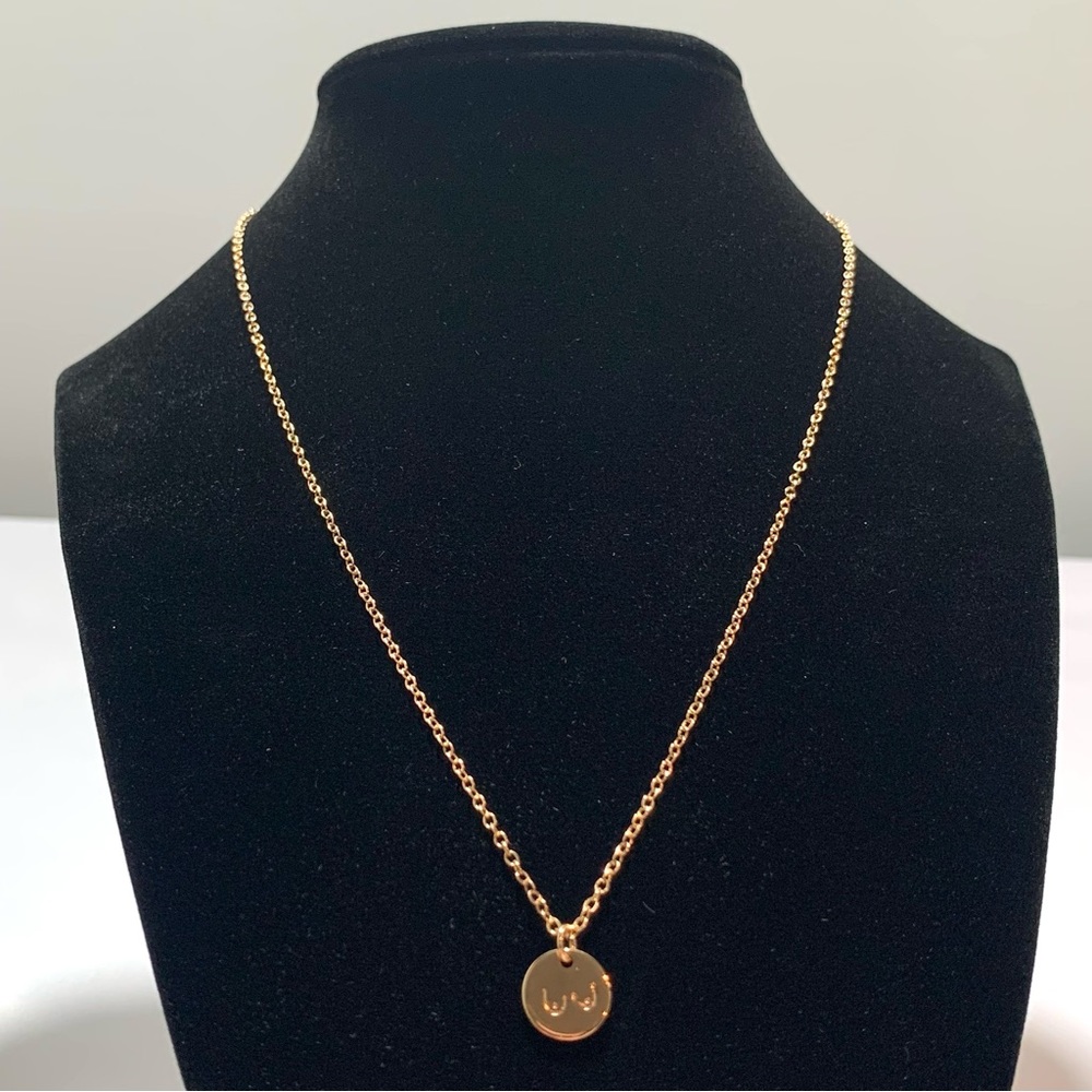 Delicate Gold Disk Engraved Boob Pendant Necklace - Women Empowerment